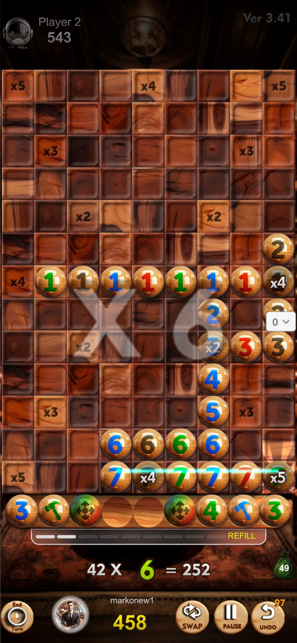 CrossRummy x3 scoring